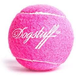 Dog Toy Ball bite-Proof Food Ball Tennis Small Large Dog Interactive pet Toy Ball - Pink - Large