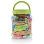 Greenbone 18000 BioBase Waste Bag Rolls with A Re-Usable Carry Handle Cannister & Bag Dispenser - 28 Pack (336 Bags)