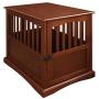 Casual Home Wooden Medium Pet Crate, End Table, Walnut