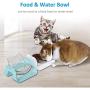 Gbziyjk Cat Bowl Raised Stand Tilted Angled,Pet Dish Transparent Plastic Feeding Bowls Good Non Slip Proof Adjustable Detachable Heavy Duty Durable