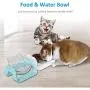 Gbziyjk Cat Bowl Raised Stand Tilted Angled,Pet Dish Transparent Plastic Feeding Bowls Good Non Slip Proof Adjustable Detachable Heavy Duty Durable