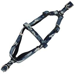 Puppia PARA-HX1523-NC-M Navy Camo Bobby Harness X Pet-Halter-Harnesses, Medium