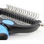 Maxpower Planet Pet Grooming Brush - Double Sided Shedding and Dematting Undercoat Rake Comb for Dogs and Cats,Extra Wide