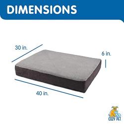 Cozy Pet Orthopedic Dog Bed, Low Profile Platform Mattress Dog Bed For Joint Support, Machine Washable Cover