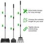 MOICO Dog Pooper Scooper, Extra Large Adjustable Long Handle Pooper Scooper for Large Dogs, Metal Tray, Rake and Spade Poop Scooper Set for Pet Poop Waste Removal MOICO Dog Pooper Scooper, Extra Large Adjustable Long Handle Pooper Scooper for Large Dogs, Metal Tray, Rake and Spade Poop Scooper Set for Pet Poop Waste Removal
