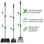 MOICO Dog Pooper Scooper, Extra Large Adjustable Long Handle Pooper Scooper for Large Dogs, Metal Tray, Rake and Spade Poop Scooper Set for Pet Poop Waste Removal