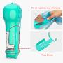 FULNEW Dog Water Bottle with Drinking Bowl 10.5 OZ 3 in 1 Multifunctional Portable Puppy Water Dispenser, Poop Shovel and Garbage Bag Storage for Pets Outdoor Walking, Hiking, Travel