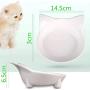 chenjia Cat Bowl, Non-Slip Multifunctional Cat Food Bowl, Multifunctional Pet Food Bowl Pet Cat Bowl