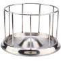 Gancon Stainless Steel Reptile Food Feeder,Durable Water Dish Bowl for Tortoise Turtles(S)