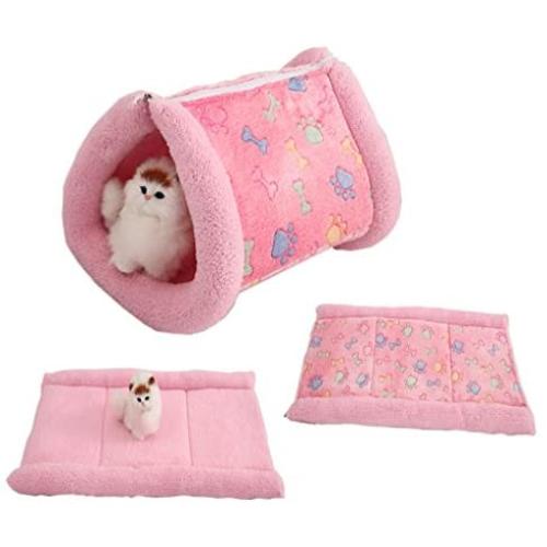WOWOWMEOW Cat Kitty 2 in 1 Cozy Tunnel Bed Mat