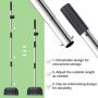 NOYAL Dog Pooper Scooper for Small to Large Dogs, 3 Pack Adjustable Tray, Rake and Poop Scooper, Perfect for Gravel, Grass and Concrete