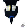 Barkertime Premium Wateproof Dog Diaper - Made in USA - Blue Yellow Plaid on Black Waterproof Premium Dog Diaper, S, with Tail Hole for Incontinence, Male Marking, Females in Heat