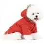 PetBoBo Cat Dog Doggie Down Jacket Hoodie Coat Pet Clothes Warm Clothing for Small Dogs Winter Red M