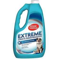 Simple Solution Extreme Pet Stain and Odor Remover | Enzymatic Cleaner with 3X Pro-Bacteria Cleaning Power