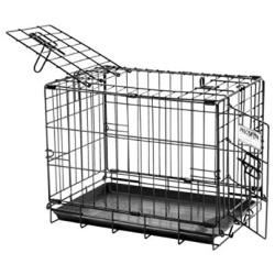 Precision Pet 2-Door ProValu2 Crate - Black - 19'' x 12'' x 14''