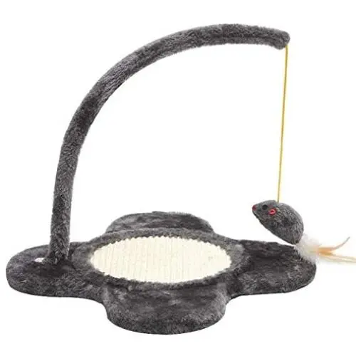 MJEMS Cat Scratchers Mat with Fur Ball Toy,Pets Novelty Gift Durable Interactive Toys Scratching Post Tower for Cat Kitten(red) MJEMS Cat Scratchers Mat with Fur Ball Toy,Pets Novelty Gift Durable Interactive Toys Scratching Post Tower for Cat Kitten(red)