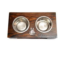 German Shepherd, a Dogs Bowl with a Relief from ArtDog