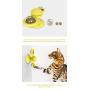 PINASE Spinning Windmill Cat Toy with Suction Cup Turntable Teasing Pet Toy Funny Interactive Cat Toy
