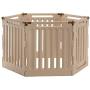 Richell Convertible Indoor/Outdoor Pet Playpen, Large, Soft Tan/Mocha