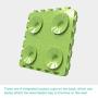 GEEPET Dog Lick Pad Set Slow Feeder Mat and Slow Dispensing Treater Mat Suctions to Wall for Pet Bathing, Grooming 4PCS