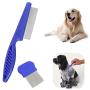 Sonku 5 Pcs Dog Tear Stain Remover Combs Set, Pets Stainless Steel Grooming Combs,Gently and Effectively Removes Stains,Mucus and Crust