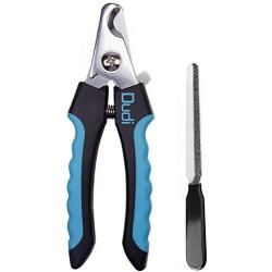 Dudi Dog Nail Clippers and Trimmer - with Quick Safety Guard to Avoid Over-Cutting Toenail - Grooming Razor Sharp Blades for Small Medium Large Breeds