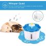 BOBEastal Cat Water Fountain, 2.6L/88oz Pet Water Fountain Super Quiet Automatic Drinking Water Fountain for Cats with 2 Replacement Filters Healthy Hygienic Fresh Water Drinking Bowl for Cats,Dogs