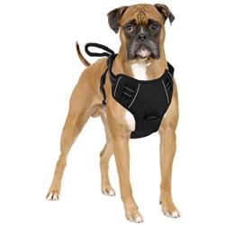 Pawaboo Dog Harness, No Pull Pet Vest Harness Adjustable Reflective Oxford Soft Padded Easy Control Handle for Outdoor Walking, Suitable for Small, Medium, Large Dogs