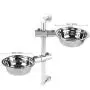 Yosoo- Adjustable Raised Bowls,Double Bowl Stainless Steel Bowls Elevated Dog Feeder Adjustable Dog Feeder for Small Medium Large Dogs Cats Pets Yosoo- Adjustable Raised Bowls,Double Bowl Stainless Steel Bowls Elevated Dog Feeder Adjustable Dog Feeder for Small Medium Large Dogs Cats Pets