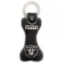 Pets First NFL Las Vegas Raiders Football Dental Tough Dog TUG Bone Toy with Built-in Squeaker Attached to a Safe Rubber Teething Toothbrush PET Toy, Team Color, (OAK-3310), 14 x 5 Pets First NFL Las Vegas Raiders Football Dental Tough Dog TUG Bone Toy with Built-in Squeaker Attached to a Safe Rubber Teething Toothbrush PET Toy, Team Color, (OAK-3310), 14 x 5