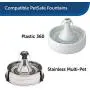 PetSafe Drinkwell Replacement Premium Carbon Filters for the 360 Plastic or Stainless Steel Multi-Pet Dog and Cat Water Fountains, 3 Pack - PAC19-14356, or 12 Pack - PAC00-16152 PetSafe Drinkwell Replacement Premium Carbon Filters for the 360 Plastic or Stainless Steel Multi-Pet Dog and Cat Water Fountains, 3 Pack - PAC19-14356, or 12 Pack - PAC00-16152