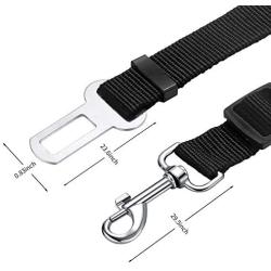 Dog Seat Belt, 2 – Pack Set, Pet Car Seatbelt Safety, with Adjustable Length and Nylon Fabric, Upgraded Dog Car Harness.