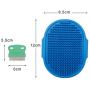 Fantye 2 Pcs Dog Grooming Brush, Pet Bash Brush Rubber Dog Brush Cat Rubber Comb Grooming Tool with Adjustable Ring Handle