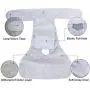 LUXJA Reusable Female Dog Diapers (Pack of 3), Washable Wraps for Female Dog (Large 2, Flamingos+Polar Bears+Flowers)