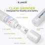ILUMIZE Dog Nail Grinder Clipper for Small, Medium, or Large-Sized Dogs and Cats - Painless Paw Grooming and Smoothing - Whisper Quiet Technology Motor with 2 Speed Modes - Dual Led Light