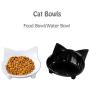 Lorde Cat Bowl, Shallow Cat Food Bowls,Wide Cat Dish,Non Slip Cat Feeding Bowls,Cat Food Bowl for Relief of Whisker Fatigue Pet Food & Water Bowls Set of 2