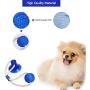 Pet Molar Bite Toy with Suction Cup Self-Playing Rubber Chew Ball Toy Interactive Dog Ropes Toy Cleaning Teeth Safe Soft for Puppy Small Medium Dogs
