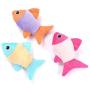 Fish Toy Pet Cat Cat Mint Ring Paper Plush Chew Toy Teeth Cleaning for Boredom Interactive Funny Molar Kitten Indoor Cat Toy Durable Cat Toy Training Tool