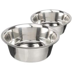 Stainless Steel Dog and Cat Bowls - Neater Feeder Extra Replacement Bowl (Metal Food and Water Dish), Single Bowl or 2 Pack