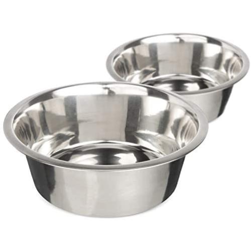 Stainless Steel Dog and Cat Bowls - Neater Feeder Extra Replacement Bowl (Metal Food and Water Dish), Single Bowl or 2 Pack