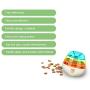 JMXAFMY Dog Pet Cat Treat Dispenser Ball Toy Interactive Treat Cat Toys Activity Snackball Tumbler Design