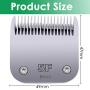 Clipper Blade Replacement Compatible with Andis/Oster Detachable Clipper, 5F Blade Compatible with Wahl KM10, KM2, KM5, for Dog Grooming