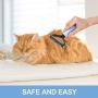 Pet Grooming Tool, 2 Sided Professional Undercoat Rake for Cats & Dogs, Safe and Effective Dematting Comb, for Easy Mats & Tangles Removing, Long Short Haired Pets (Blue)