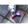 Hing Bone Non Slip Dual Dog Feeding Station with Removable Bowls