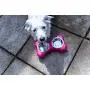 Hing Bone Non Slip Dual Dog Feeding Station with Removable Bowls Hing Bone Non Slip Dual Dog Feeding Station with Removable Bowls