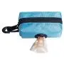 Bouddha Dog Poop Bag Holder, Portable Dog Leash Bag Holder with Keychain, Premium Fabric Waste Bag Outdoor Garbage Bags Organizer Pet Supplies(Blue)