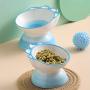 LIONWEI LIONWELI Ceramic Tilted Elevated Cat Dog Bowl Raised Cat Food Water Bowl Dish Pet Comfort Feeding Bowls