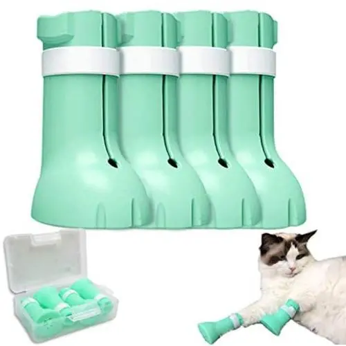 WEWBABY Anti-Scratch Cat Shoes Rubber Boots for Cats Adjustable Cat Claw Covers Silicone Cat Paws Gloves for Cats Only Cat Feet Covers for Cat Home Bathing or Shaving Pet Grooming Salon WEWBABY Anti-Scratch Cat Shoes Rubber Boots for Cats Adjustable Cat Claw Covers Silicone Cat Paws Gloves for Cats Only Cat Feet Covers for Cat Home Bathing or Shaving Pet Grooming Salon