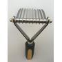 Pixikko 10-Blade De-Matting Tool Comb/Rake for Medium/Long Hair Dogs & Cats