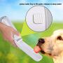 senyouth Dog Water Bottle, 420ml White Double Leakproof Portable Pet Water Bottle | with Bowl Detachable Rotatable Clamshell Wide Sink | Food Grade Silicone | Walking and Travel Drinking Dispenser